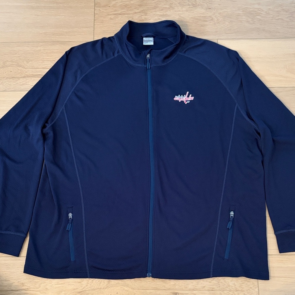 Men's Washington Capitals Navy Blue Lightweight Zip Up Jacket